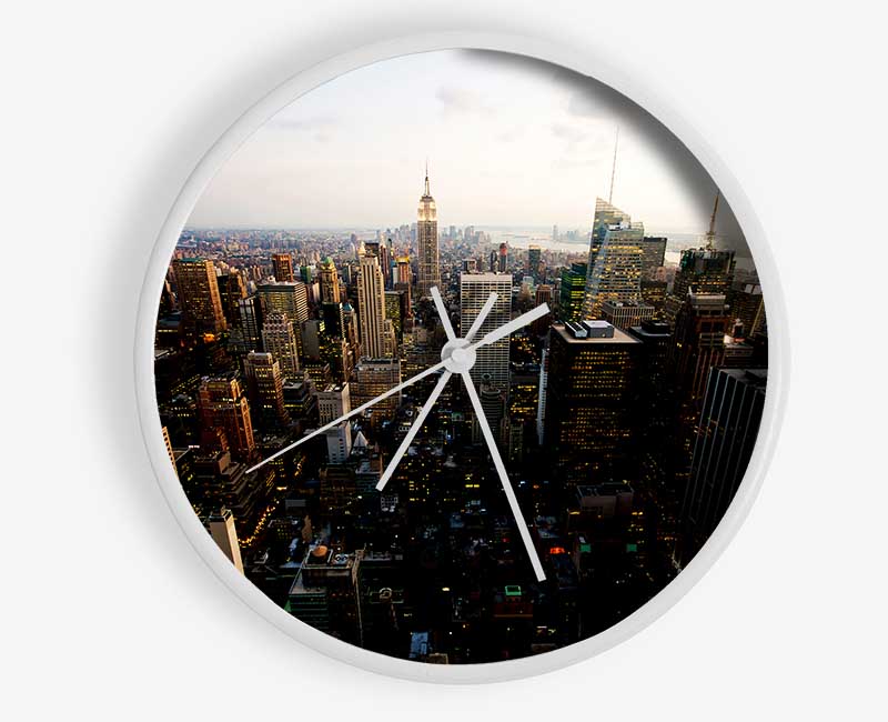 New York City By Day Clock - Wallart-Direct UK