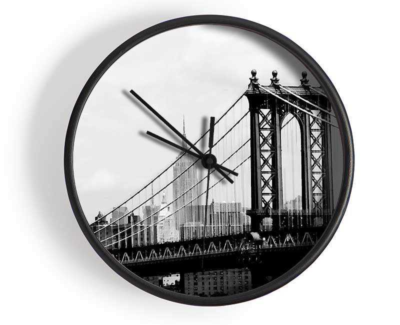 New York City Empire State Building Afar Clock - Wallart-Direct UK