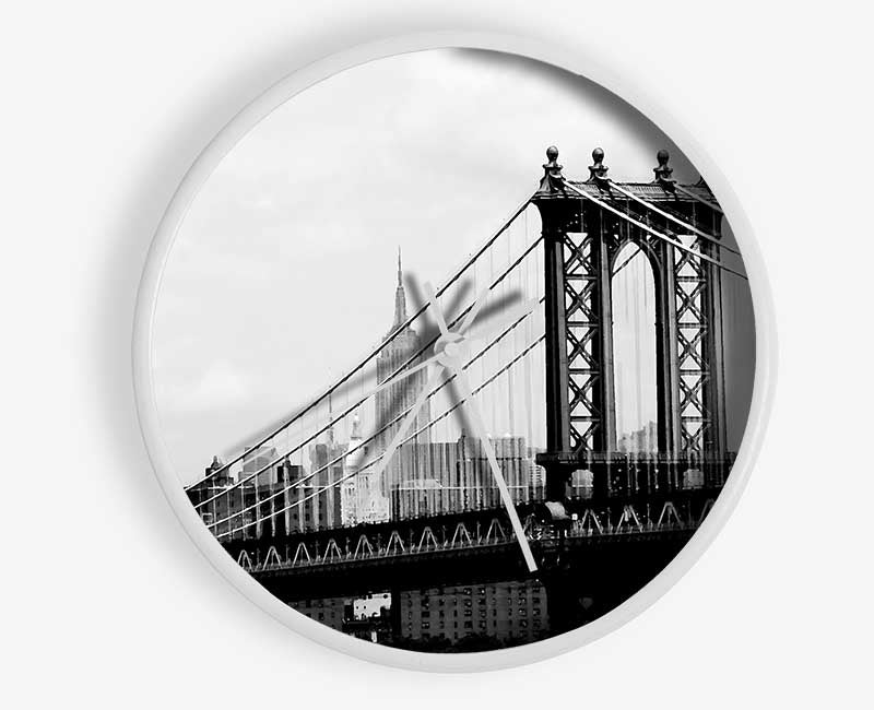 New York City Empire State Building Afar Clock - Wallart-Direct UK