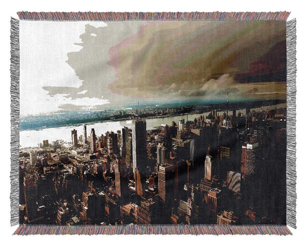 New York City Island Waters Woven Blanket