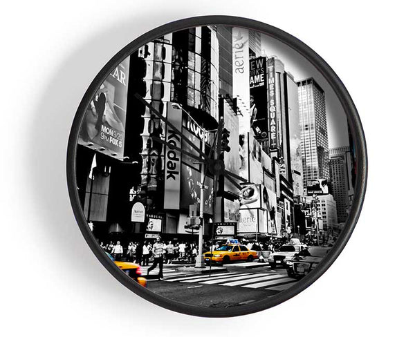 New York City Manhattan Cabs Clock - Wallart-Direct UK