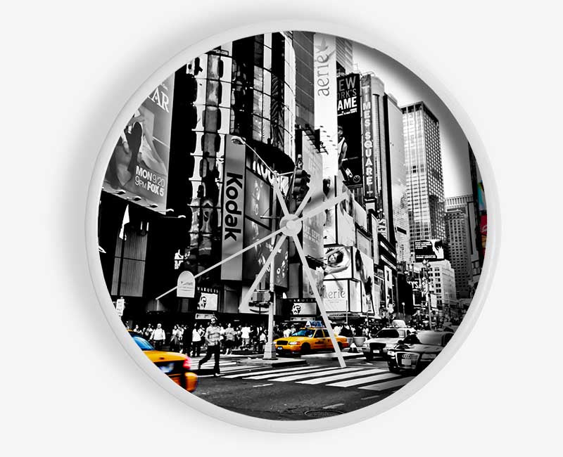 New York City Manhattan Cabs Clock - Wallart-Direct UK