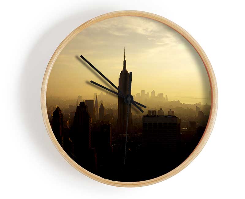 New York City Mist Clock - Wallart-Direct UK