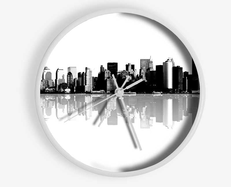 New York City Reflections Clock - Wallart-Direct UK