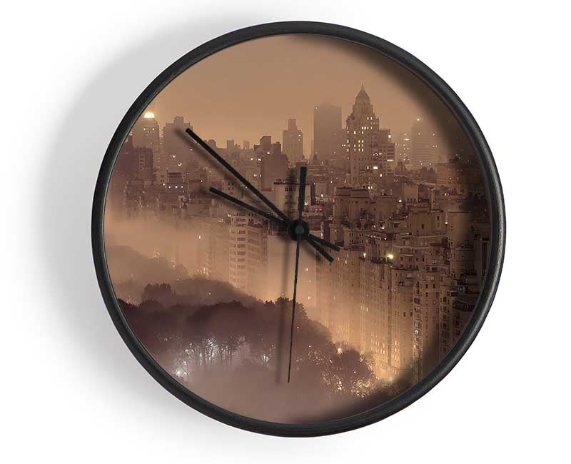 New York Fog Clock - Wallart-Direct UK