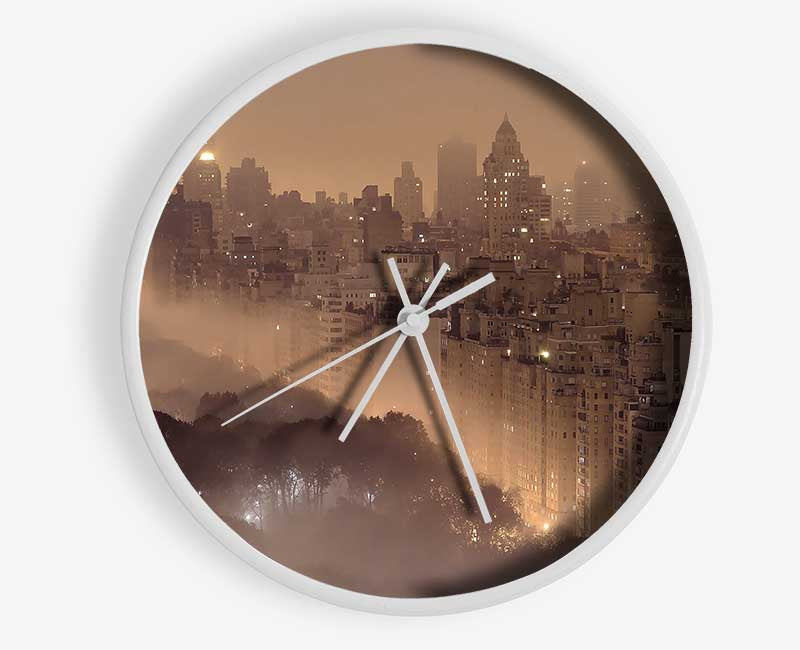 New York Fog Clock - Wallart-Direct UK