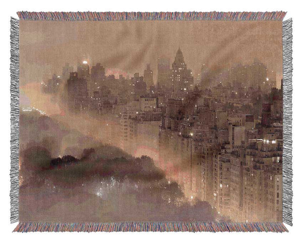 New York Fog Woven Blanket