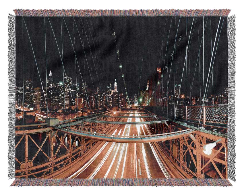 New York Nights Woven Blanket