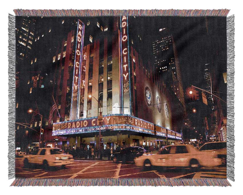 New York Radio City Woven Blanket