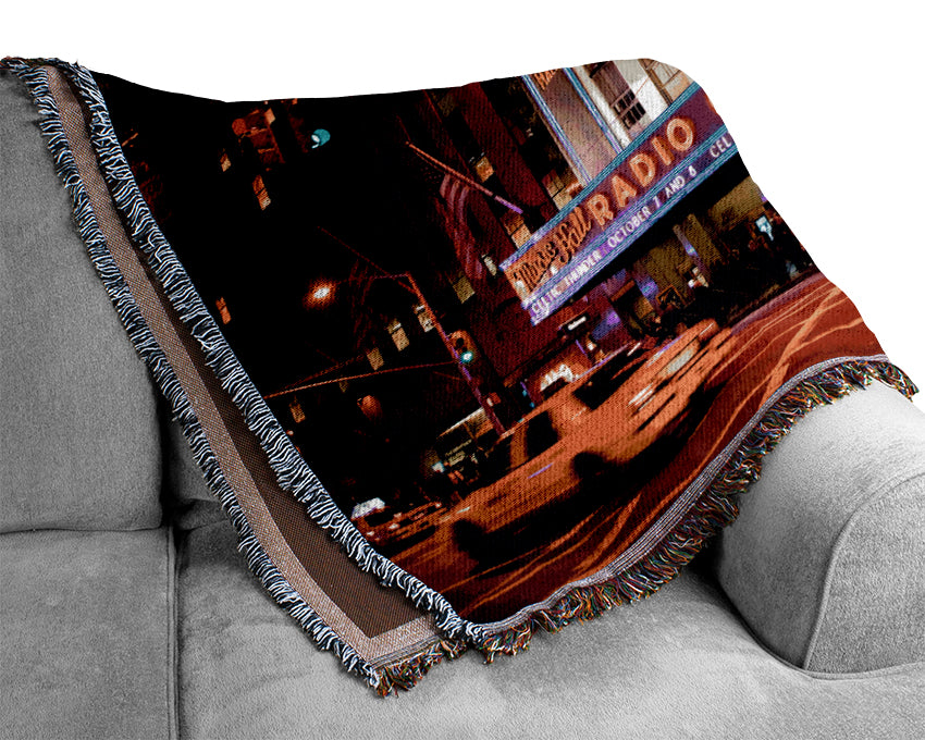 New York Radio City Woven Blanket