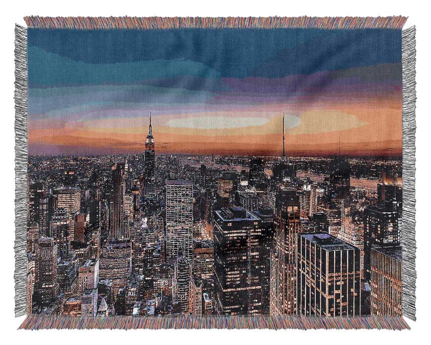 New York Sundown Woven Blanket