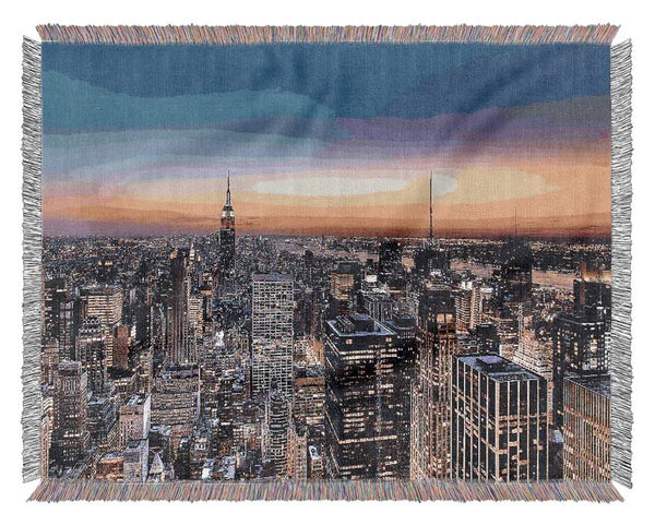 New York Sundown Woven Blanket