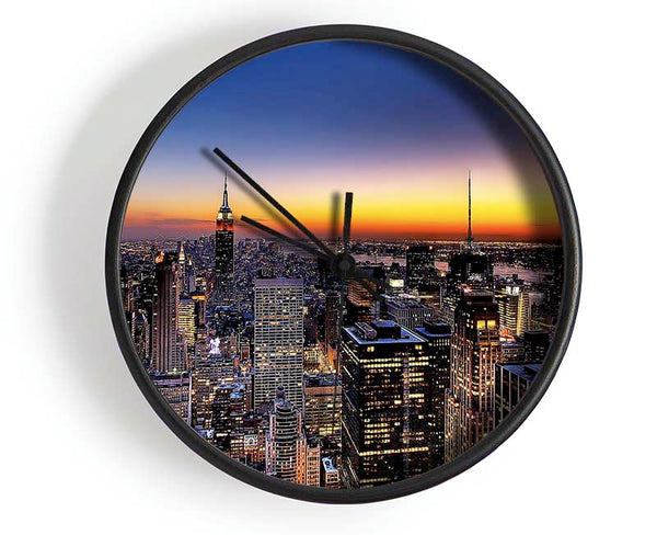 New York Sundown Clock - Wallart-Direct UK