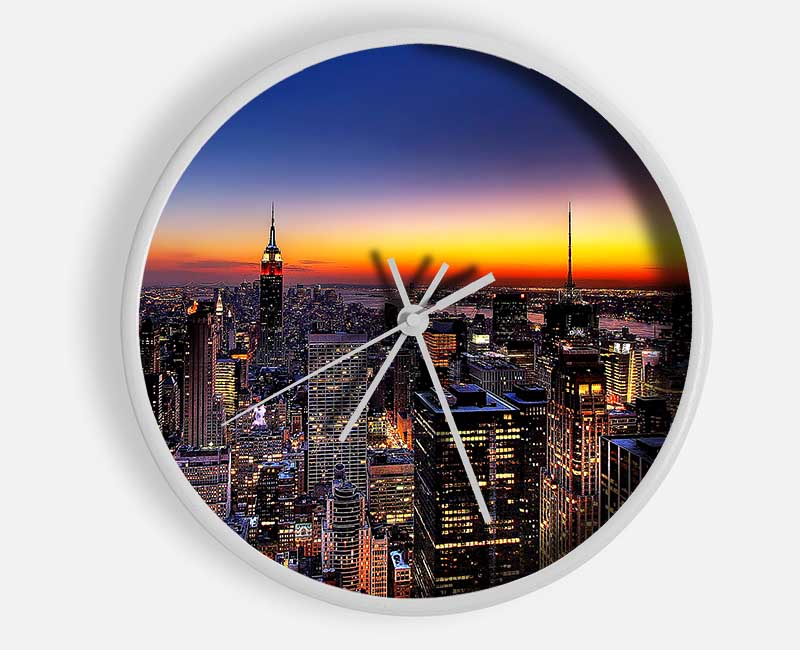 New York Sundown Clock - Wallart-Direct UK