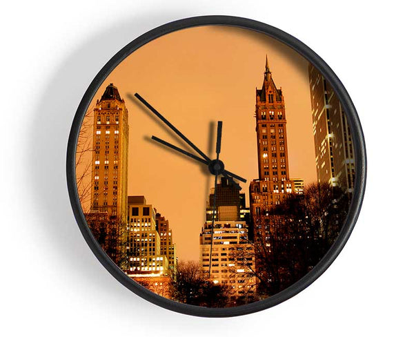 New York Sunset Clock - Wallart-Direct UK