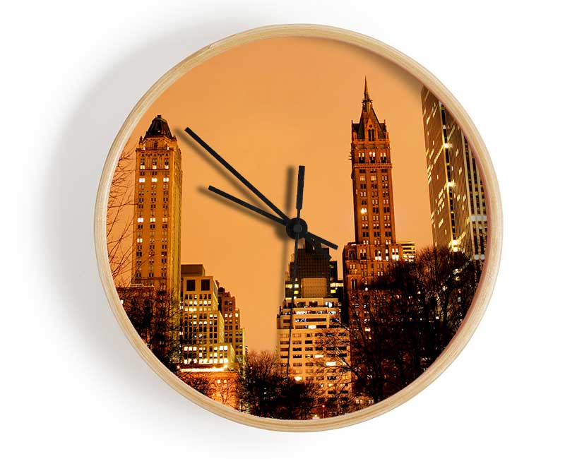 New York Sunset Clock - Wallart-Direct UK