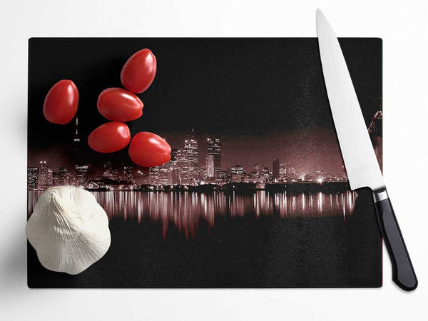 New Zealand Reds Glass Chopping Board