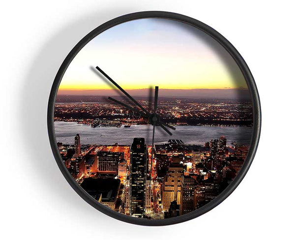 NYC Landscape Clock - Wallart-Direct UK