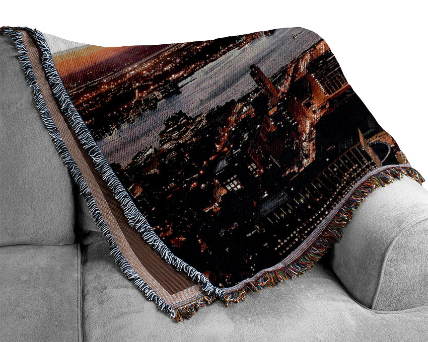 NYC Landscape Woven Blanket