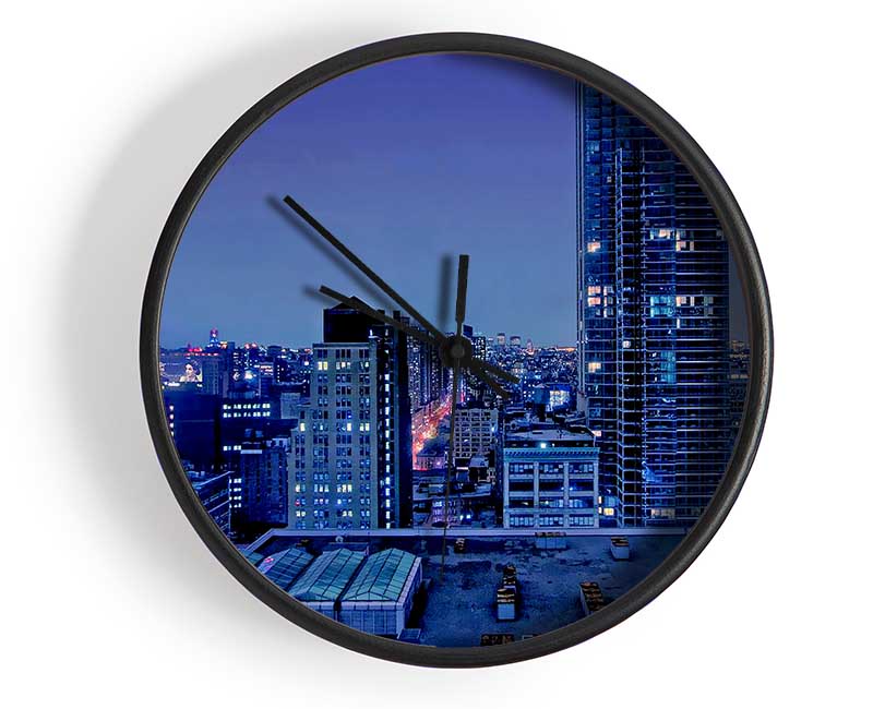 Nyc Empire State Building Afar Clock - Wallart-Direct UK