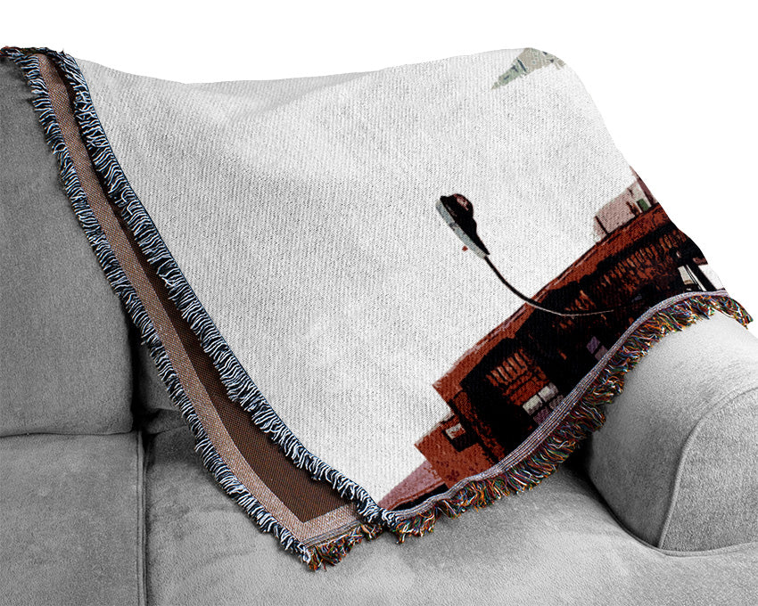 Nyc Empire State View Woven Blanket