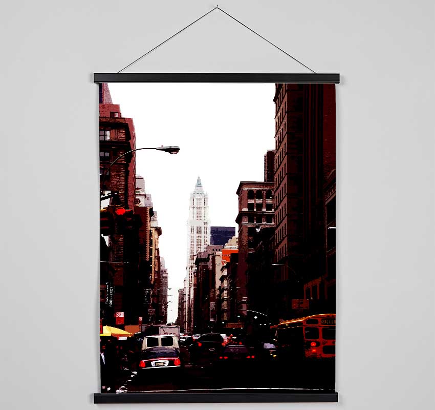 Nyc Empire State View Hanging Poster - Wallart-Direct UK