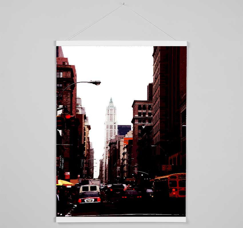 Nyc Empire State View Hanging Poster - Wallart-Direct UK