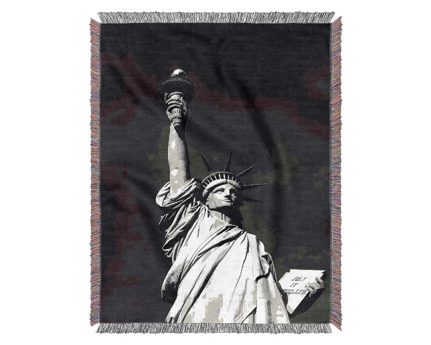 Nyc Statue Of Liberty Woven Blanket