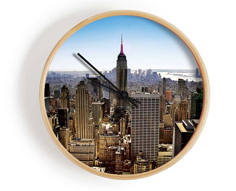 Nyc The Big Apple Clock - Wallart-Direct UK