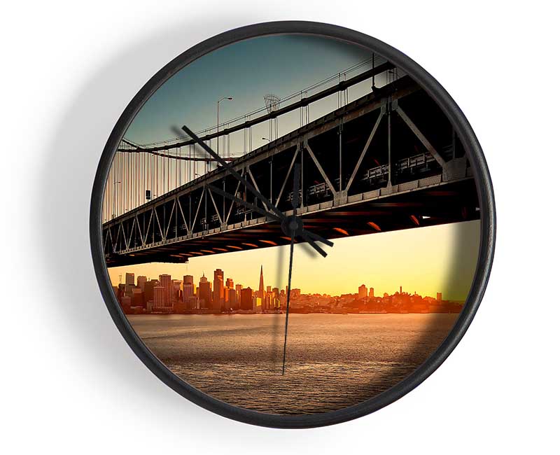 Oakland Bay Bridge San Francisco Clock - Wallart-Direct UK