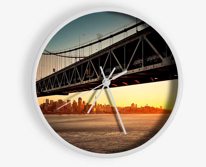 Oakland Bay Bridge San Francisco Clock - Wallart-Direct UK