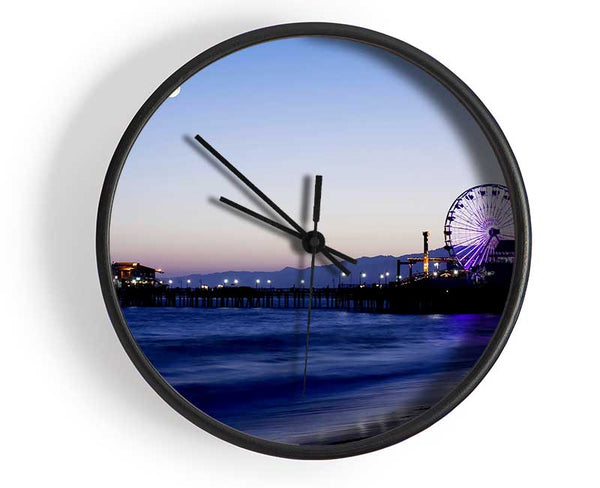 Ocean Pier Moonlight Clock - Wallart-Direct UK