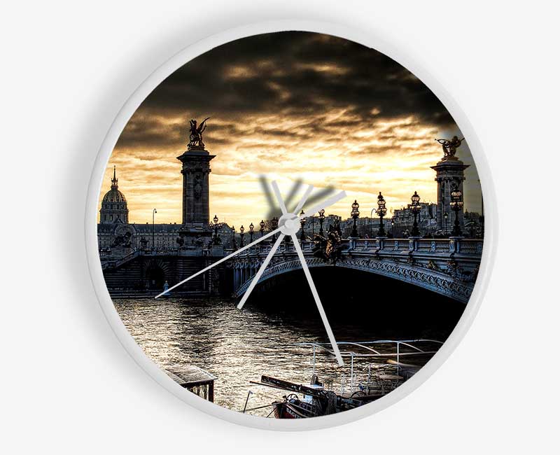 Paris Bridge Clock - Wallart-Direct UK