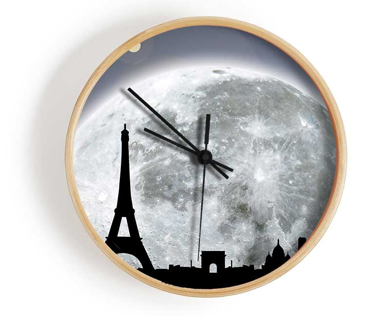 Paris By Moonlight Clock - Wallart-Direct UK