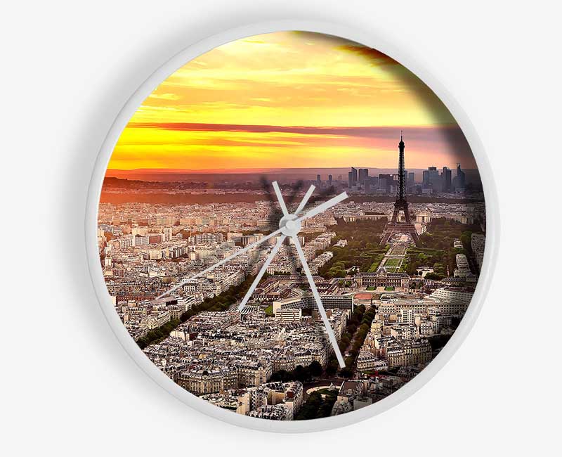 Paris City Clock - Wallart-Direct UK