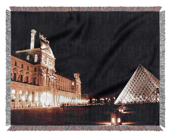 Paris Louvre Lights Woven Blanket