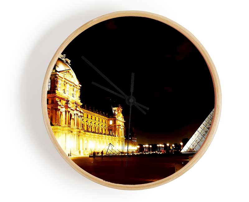 Paris Louvre Lights Clock - Wallart-Direct UK