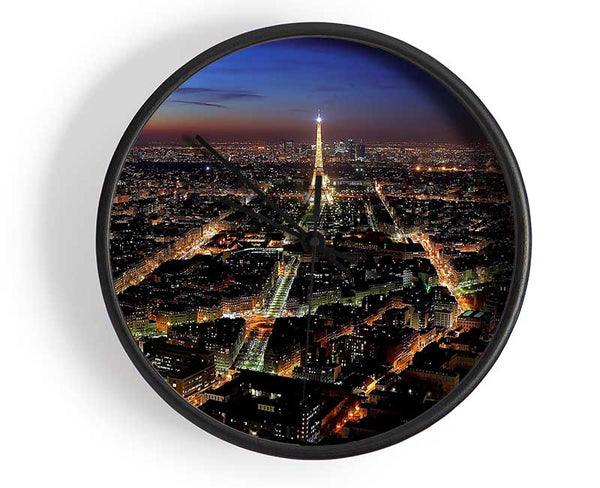 Paris Panoramic View Clock - Wallart-Direct UK