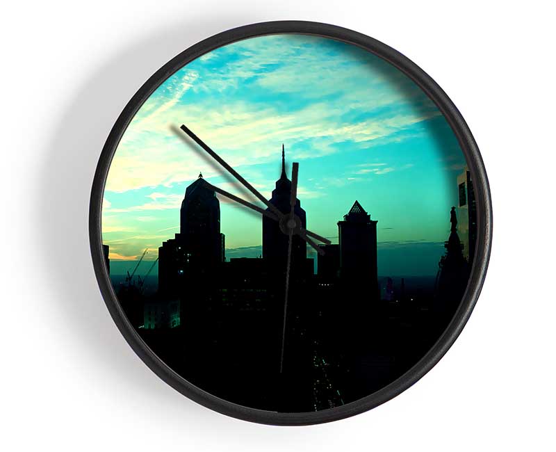 Philadelphia Usa Clock - Wallart-Direct UK