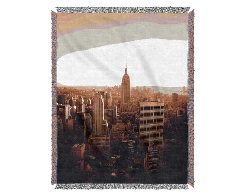 Retro New York Woven Blanket