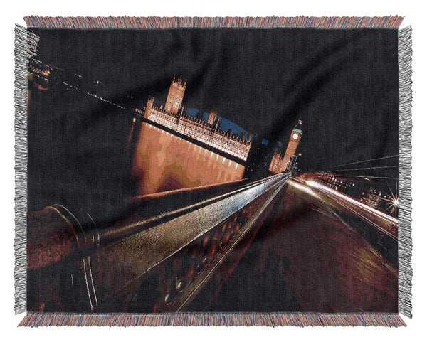 River Thames London Woven Blanket