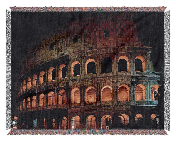 Roman Colosseum Woven Blanket