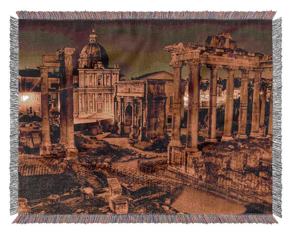 Roman Forum Woven Blanket