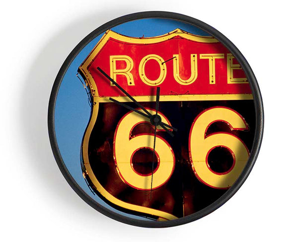 Route 66 Clock - Wallart-Direct UK