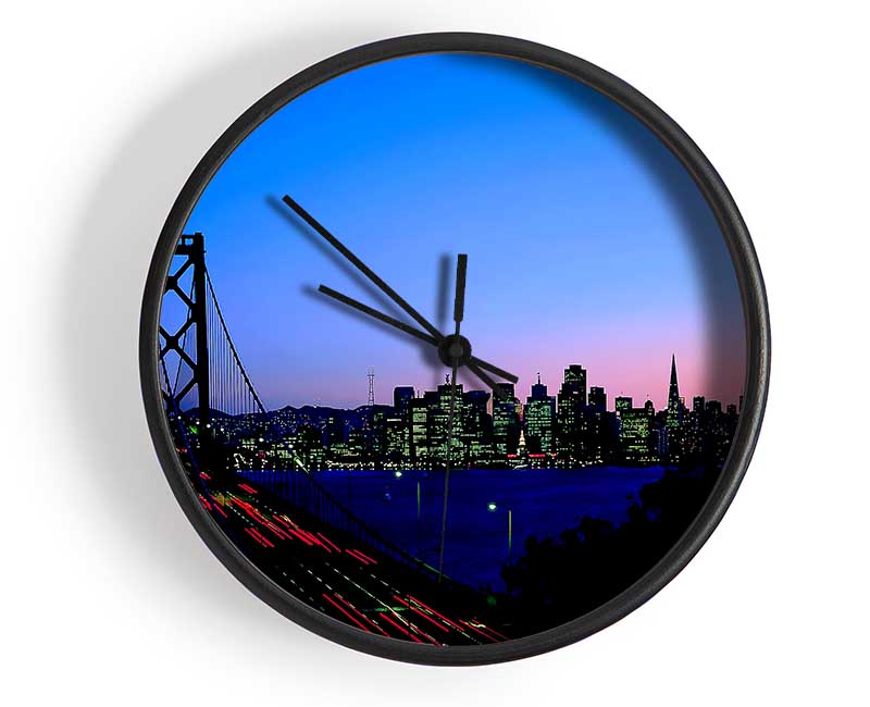 Rush Hour From The City Clock - Wallart-Direct UK