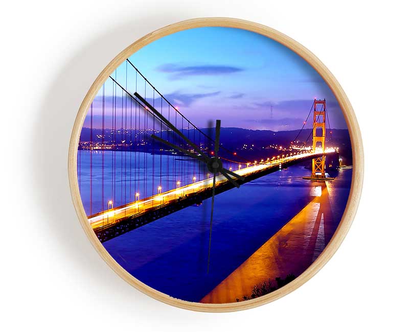 San Francisco Bridge Afar Clock - Wallart-Direct UK