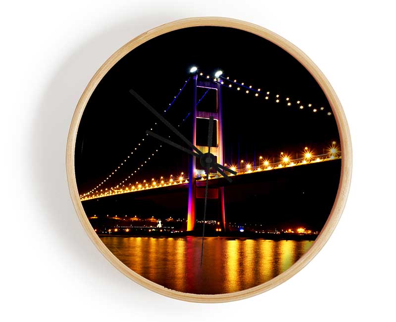 San Francisco Bridge Reflections Clock - Wallart-Direct UK