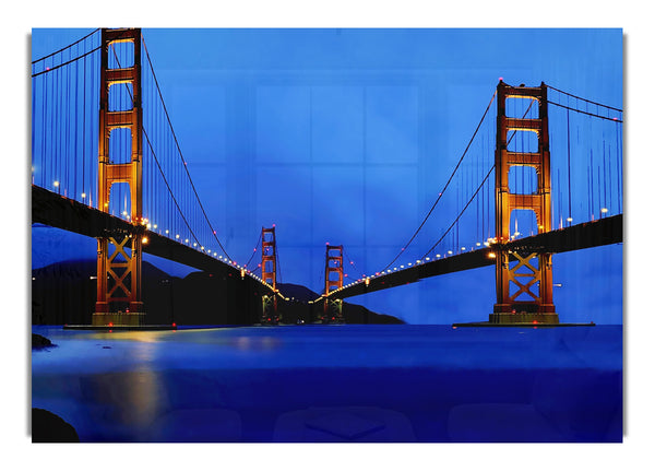 San Francisco Bridge Twins Blauer Farbton