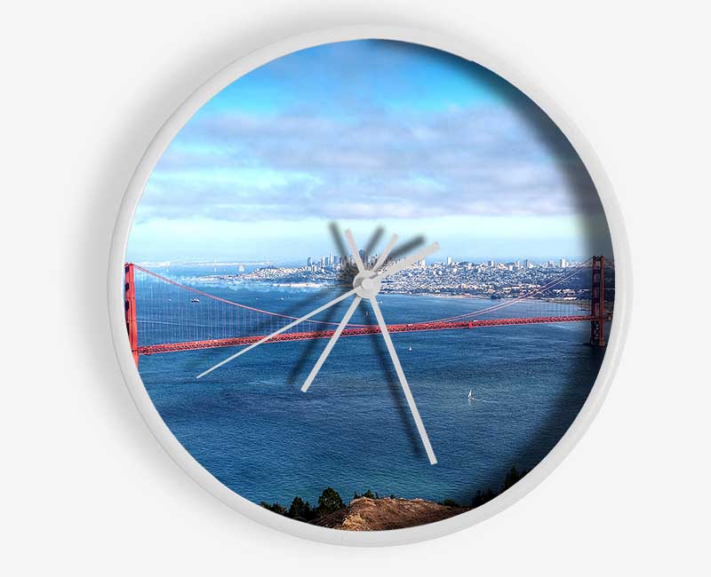 San Francisco Panorama Clock - Wallart-Direct UK