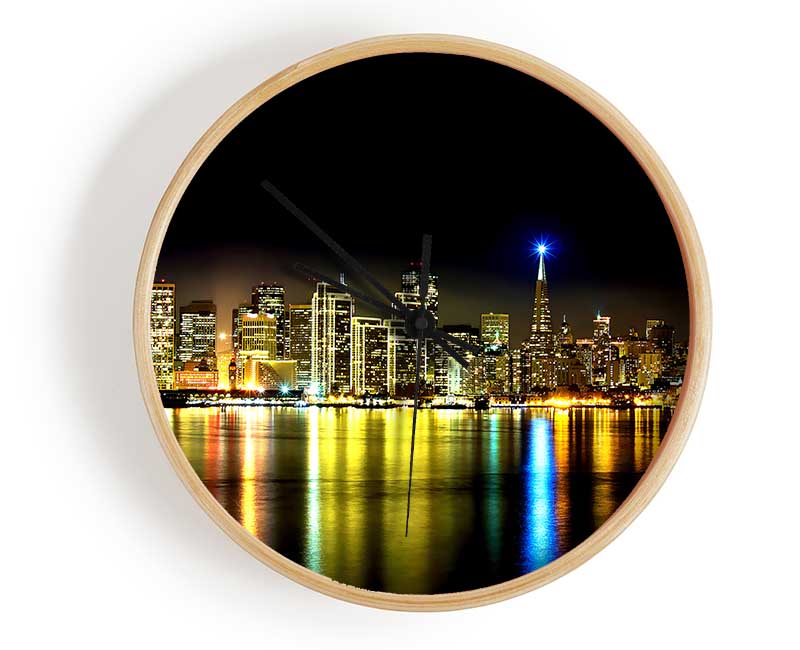 San Francisco Skyline Clock - Wallart-Direct UK